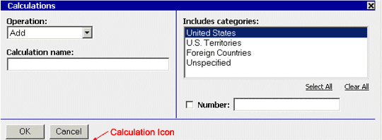 Calculations Window