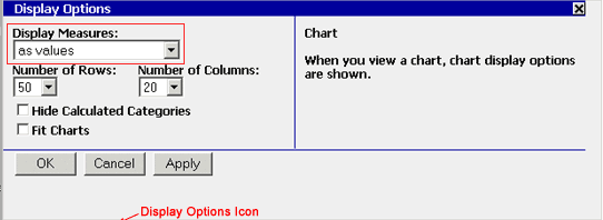 Display Options Window