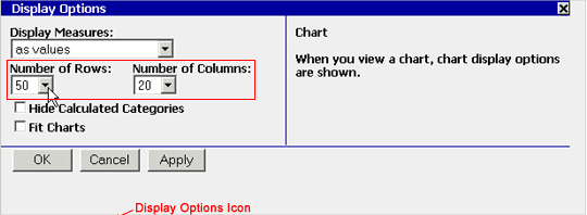 Display Options Window